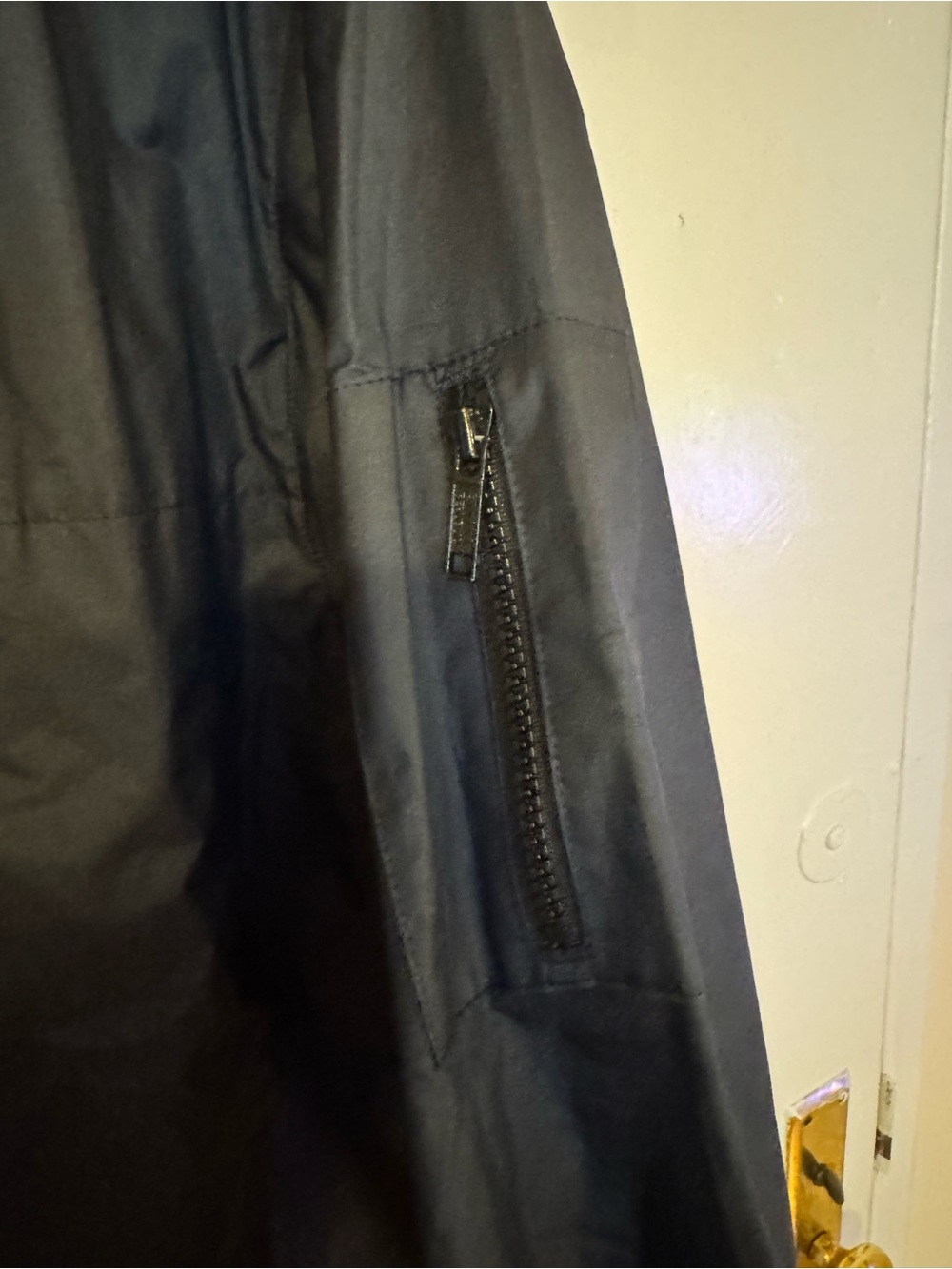 Banana Republic Men's Dark Navy Black Field Jacket with Zip Front - Picture 4 of 8